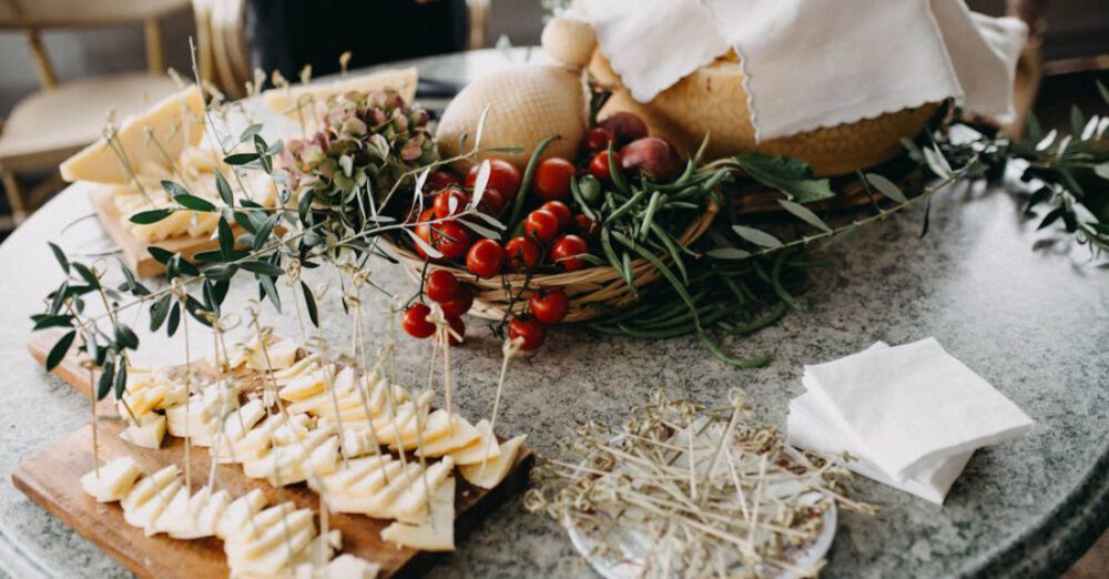 Cheeses - Finger Foods On Top Of A Grey Marble Table