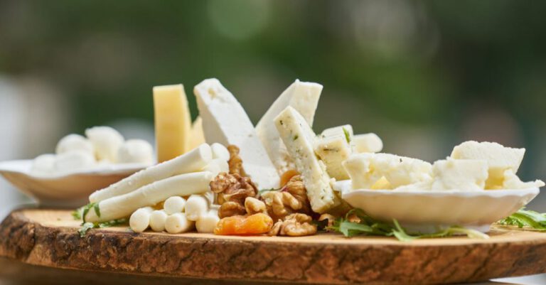 Cheese - Food on Brown Board