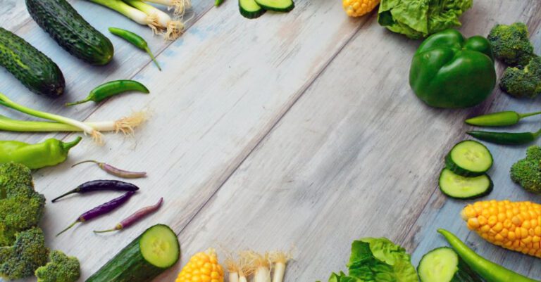 Produce - Assorted Vegetables on Brown Wooden Table