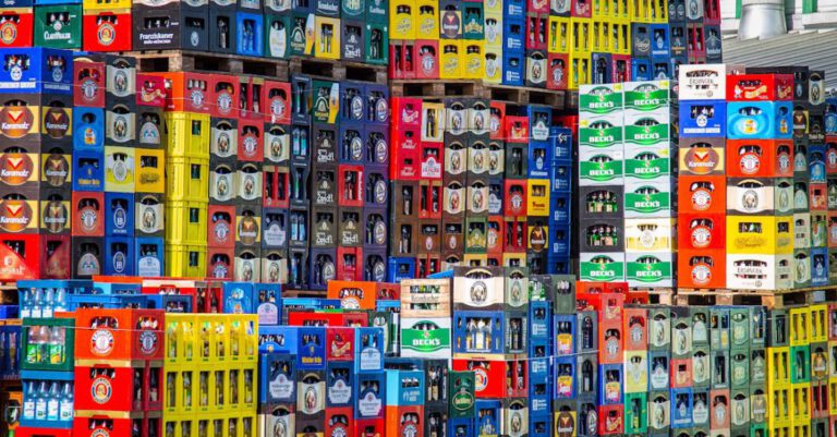 Beverages - Pile of Beverage Crates