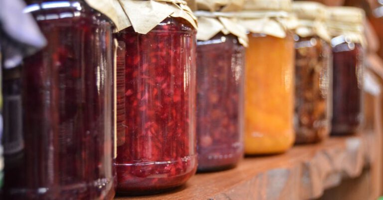 Preserves - Clear Glass Mason Jars