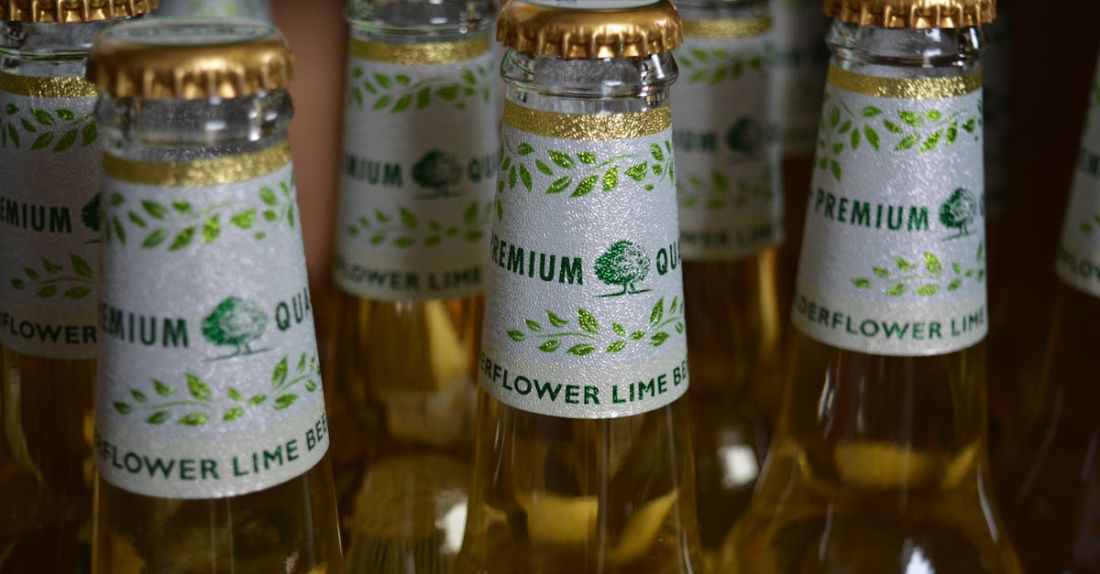 Cider - Flower Lime Beer Bottle